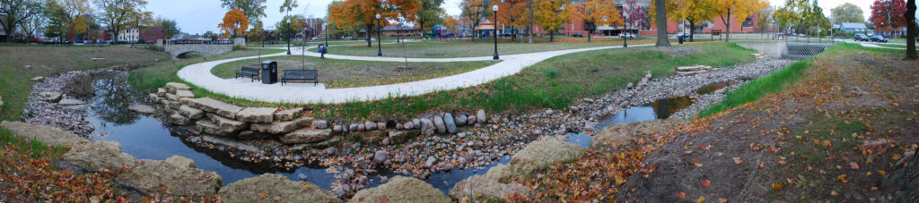 Stormwater Project Revitalizes Campustown Park slide